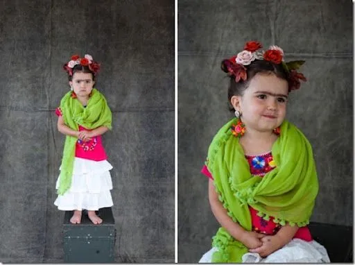 Disfraz casero de Frida Kahlo para niña | Todo Halloween Disfraz casero de Frida Kahlo para niña | Todo Halloween