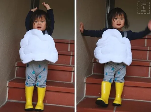 Disfraz casero muy original ¡una nube!