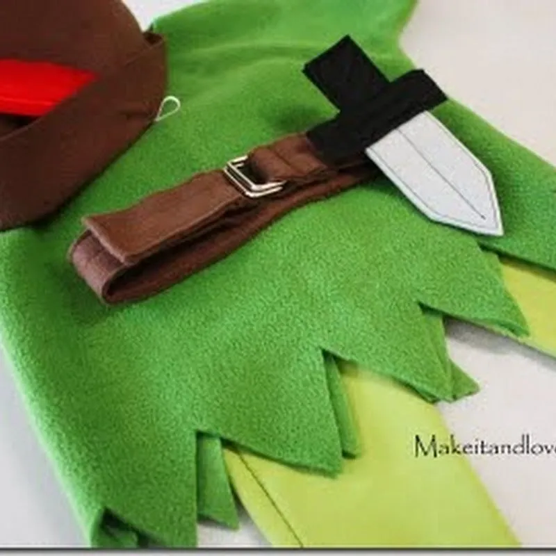 Hacer disfraz casero de Peter Pan en Fieltro - TODO HALLOWEEN Hacer disfraz casero de Peter Pan en Fieltro - TODO HALLOWEEN