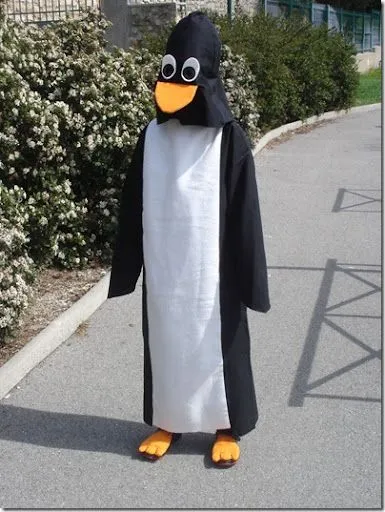 Cómo hacer un disfraz casero de pingüino con patrones - Nos ... Cómo hacer un disfraz casero de pingüino con patrones - Nos ...