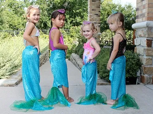 Disfraz casero de sirena sin coser | Aires de Fiesta Disfraz casero de sirena sin coser | Aires de Fiesta