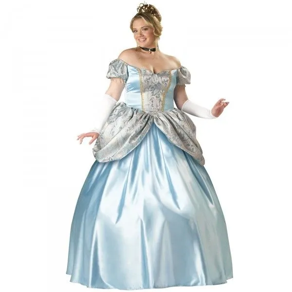 Disfraz de La Cenicienta Élite para mujer talla grande Enamorarás ...