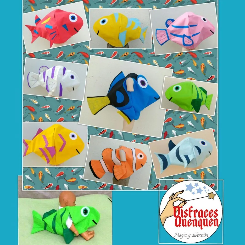 Disfraz de Delfín y de Peces | Como hacer disfraces para niños Disfraz de Delfín y de Peces | Como hacer disfraces para niños