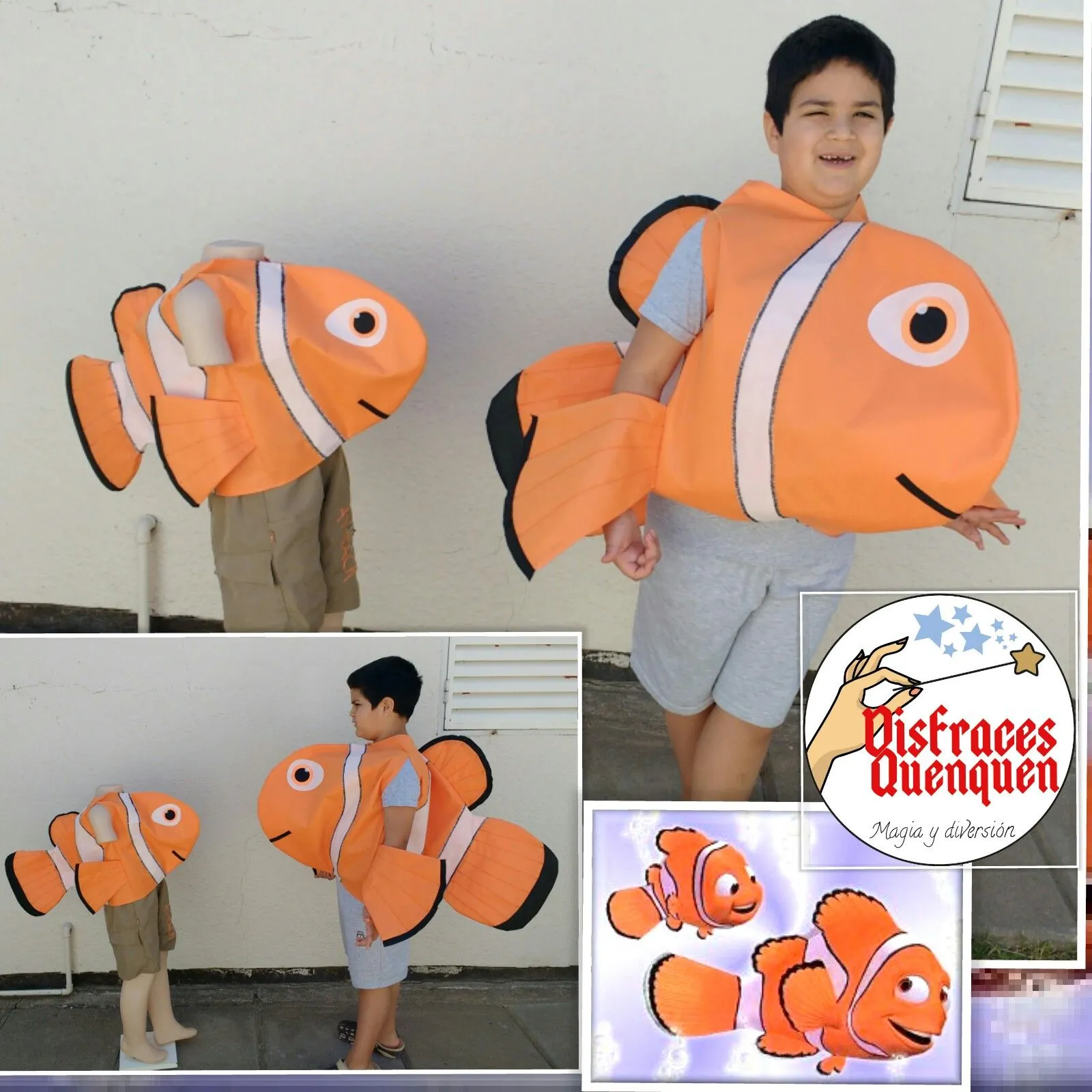 Disfraz de Delfín y de Peces | Como hacer disfraces para niños Disfraz de Delfín y de Peces | Como hacer disfraces para niños