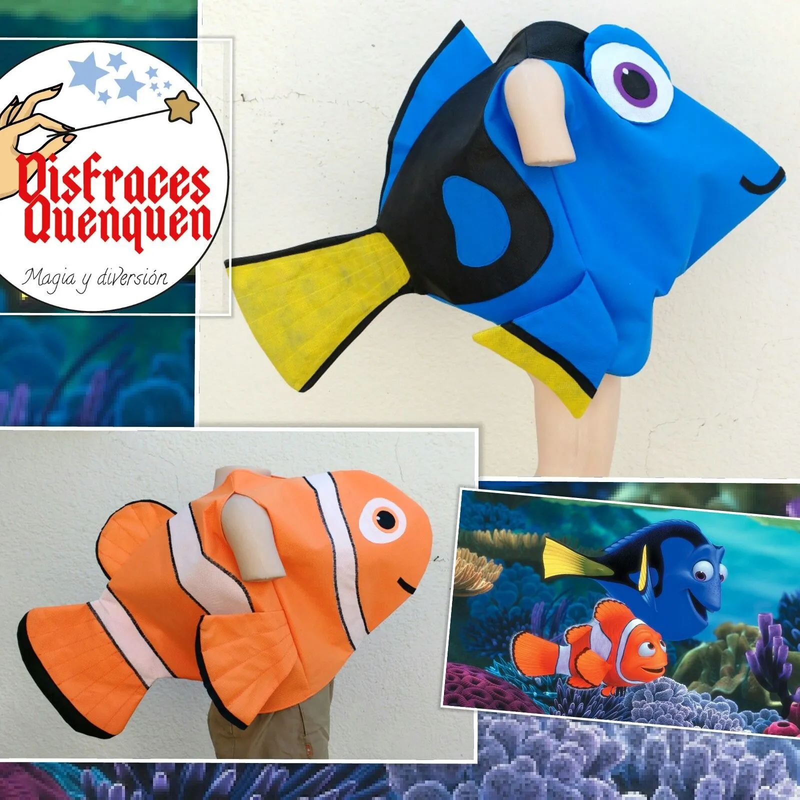 Disfraz de Delfín y de Peces | Como hacer disfraces para niños Disfraz de Delfín y de Peces | Como hacer disfraces para niños