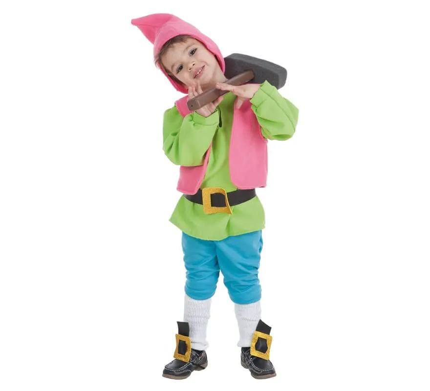 Disfraz de Enanito de Cuento verde para niño Disfraz de Enanito de Cuento verde para niño