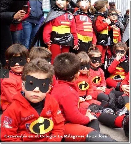 Disfraz escolar de “Los increíbles” | Colorear