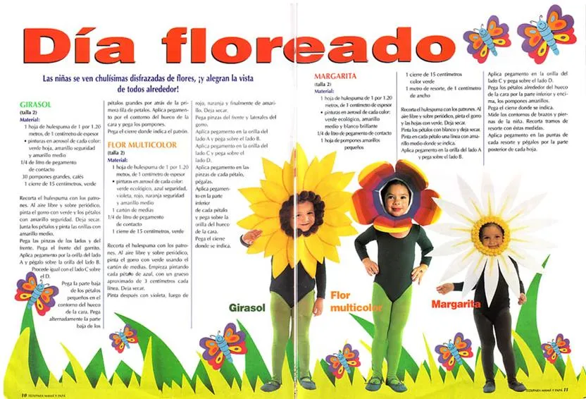 Patrones de disfraz de flor - Imagui
