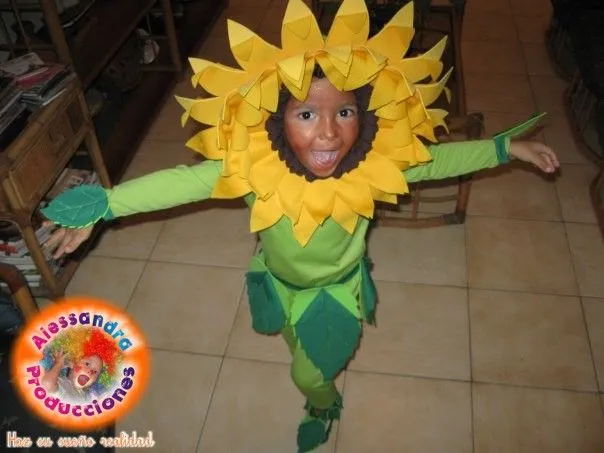 Como hacer disfraz de girasol - Imagui