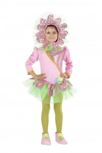 Disfraz de Flor Primavera infantil 7 a 9 años, talla 3 D6103FL 28,