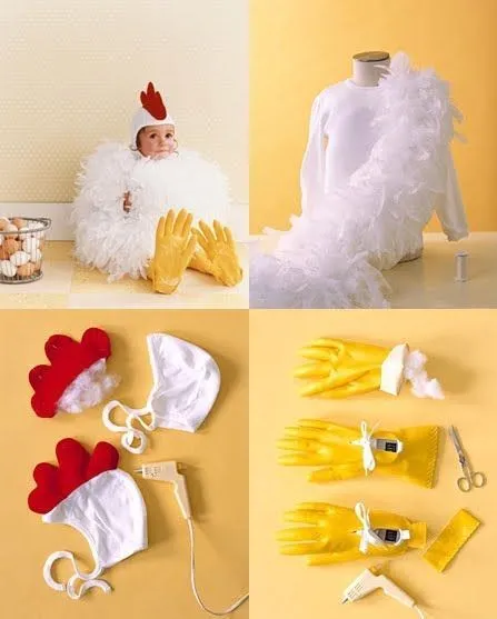 COMO HACER UN TRAJE DE GALLINA para niña - Imagui