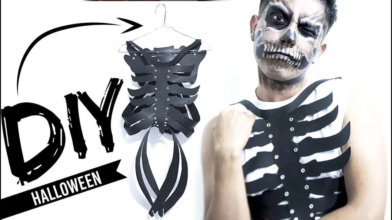 DISFRAZ DE HALLOWEEN- ESQUELETO OUTFIT - DIY - YouTube DISFRAZ DE HALLOWEEN- ESQUELETO OUTFIT - DIY - YouTube
