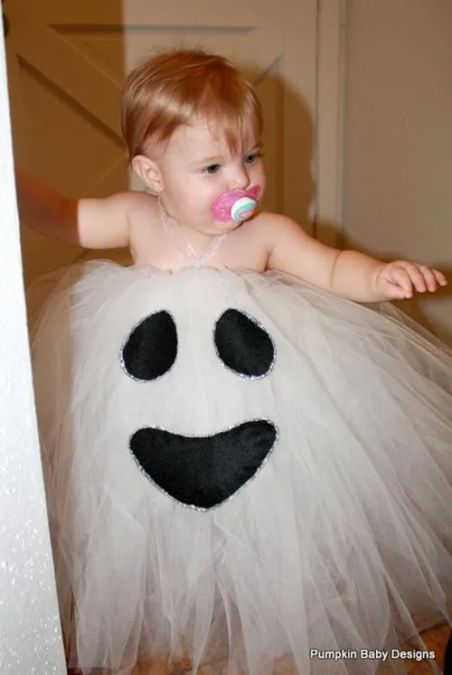 disfraz halloween de fantasma para niña con tutú Disfraz casero de ... disfraz halloween de fantasma para niña con tutú Disfraz casero de ...