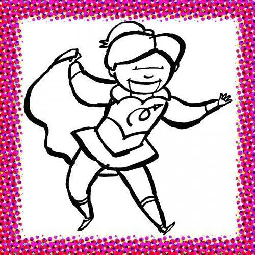 Disfraz de heroína en Carnaval para pintar - Dibujos de disfraces ... Disfraz de heroína en Carnaval para pintar - Dibujos de disfraces ...