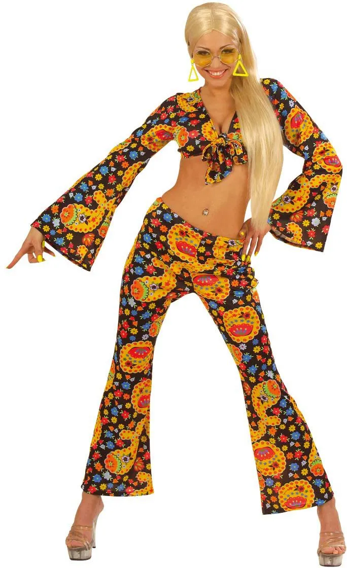 Disfraz hippie años 70 para mujer