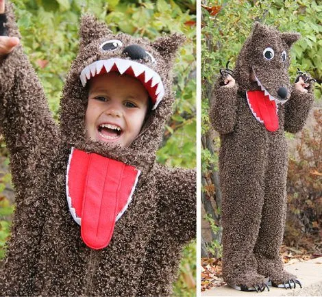 Disfraz de lobo feroz para niño casero - Imagui