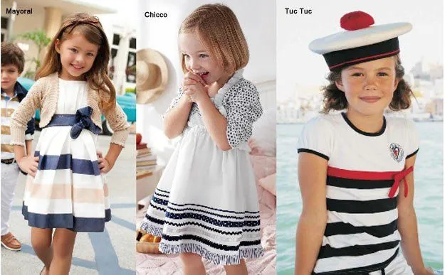 Moda marinera para niñas. ¡Todas a bordo!