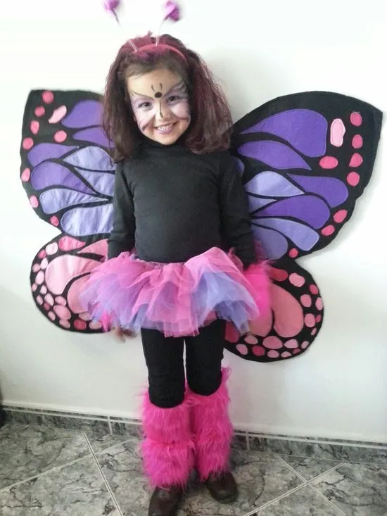 Disfraz mariposa niña