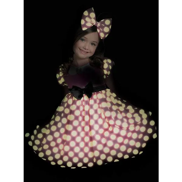 Disfraz de Minnie Mouse Clubhouse Rosa brillante para niña Disfraz de Minnie Mouse Clubhouse Rosa brillante para niña