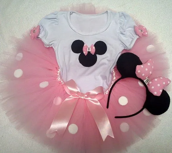 Disfraz de Minnie rosa con tutu - Imagui