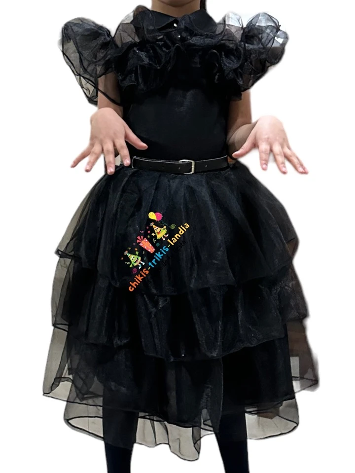 Disfraz de niña merlina wednesday vestido de graduación merlina fiesta  halloween | Moda de Mujer | SHEIN México