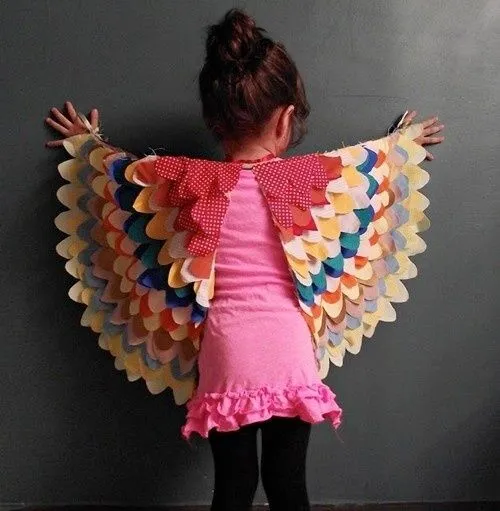 disfraz pájaro multicolor | Proyectos para los niños