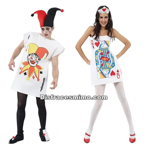 Tu mejor disfraz de pareja de cartas de poker hombre y mujer ... Tu mejor disfraz de pareja de cartas de poker hombre y mujer ...