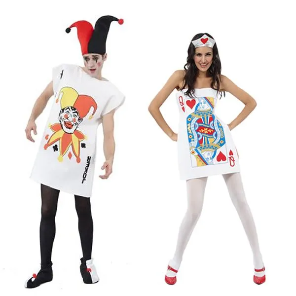 disfraz de pareja de cartas de poker hombre y mujer | Comprar ...