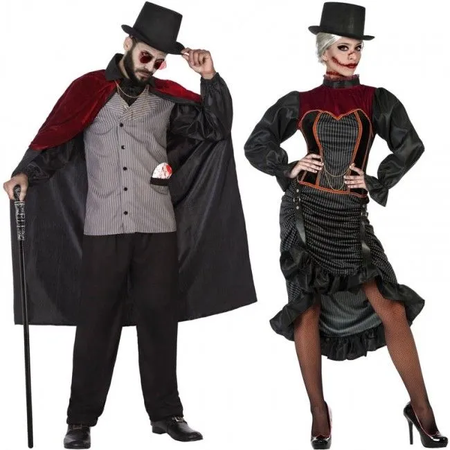 Disfraz de pareja Jack Los Destripadores