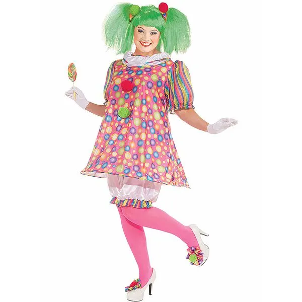 Disfraz de payasita divertida talla grande: comprar online en ... Disfraz de payasita divertida talla grande: comprar online en ...