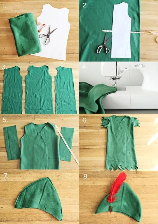 Como hacer un disfraz de Peter Pan | Centrotela. Telas y confección