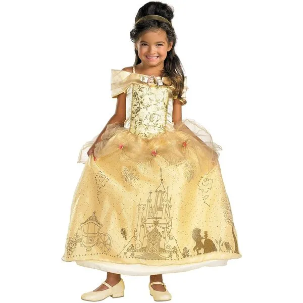 Vestido de la bella para niña - Imagui