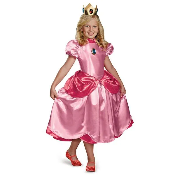 Disfraz de Princesa Peach prestige para niña Super Mario Bros ... Disfraz de Princesa Peach prestige para niña Super Mario Bros ...