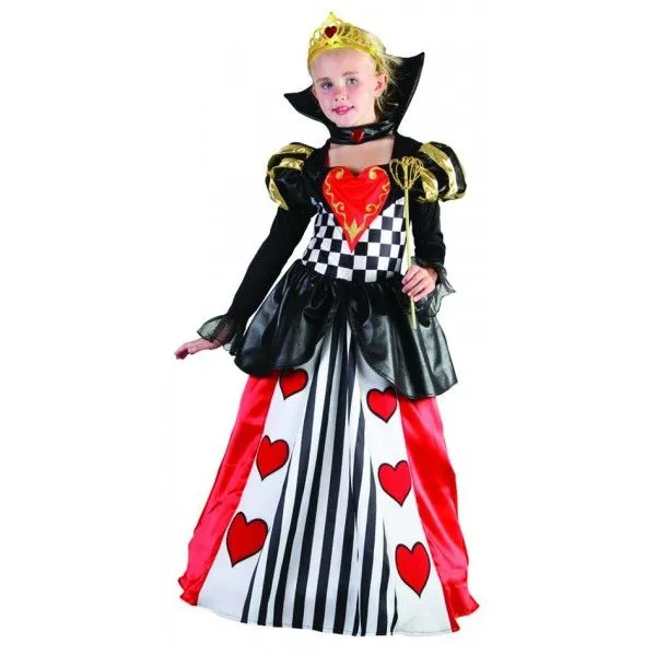 DISFRAZ REINA CORAZONES NIÑA - Fentoys