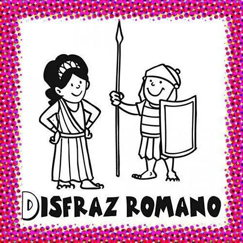 Disfraz de romano para pintar en Carnaval - Dibujos de disfraces ... Disfraz de romano para pintar en Carnaval - Dibujos de disfraces ...