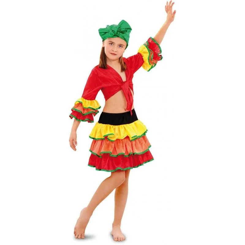 Disfraz de Rumbera para niñas. Envío garantizado 48h