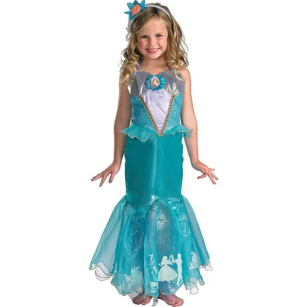 Disfraz La Sirenita Ariel para niña versión Prestige: comprar online Disfraz La Sirenita Ariel para niña versión Prestige: comprar online