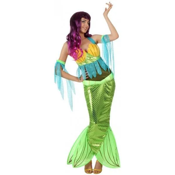 Disfraz de Sirenita. Sexy y colorido disfraz de Sirena para ...