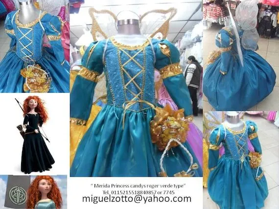 Disfraz de Valiente princesa Merida Disney por miguelzottoyahoocom Disfraz de Valiente princesa Merida Disney por miguelzottoyahoocom