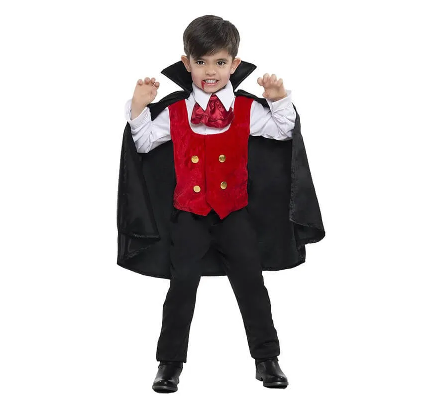 Disfraz de Vampiro con capa para niño