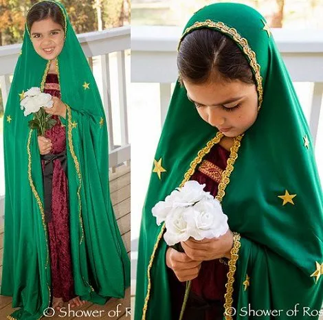 Disfraz de Virgen María casero para Navidad 2013 Disfraz de Virgen María casero para Navidad 2013