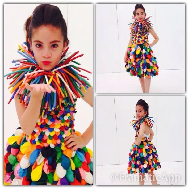 Modelo: KIM Muñoz Vestido de globos by: Katty V/Cata D ...