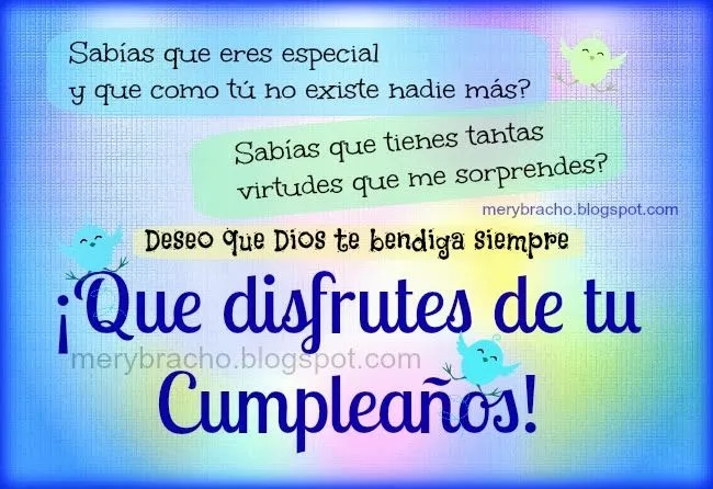 Que disfrutes tu Cumpleaños | Entre Poemas y Vivencias