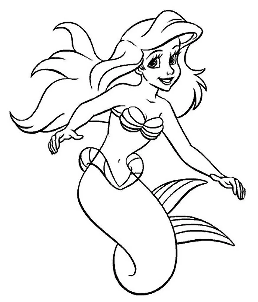 7 Disney Ariel Coloring Crokky Coloring Pages