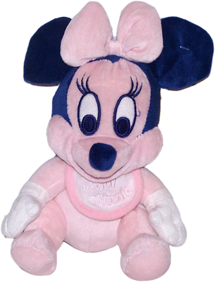 DISNEY LES BEBES MINNIE 20 CM PELUCHE - PLUSHTOY