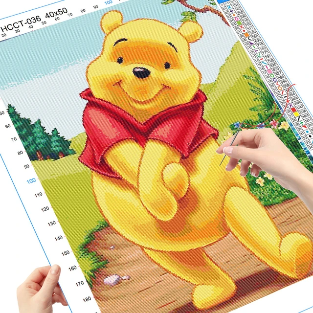 Disney-bordado de oso Winnie The Pooh de punto de cruz, nueva colección de Kits de dibujos animados, lienzo blanco, regalo hecho a mano - AliExpress Disney-bordado de oso Winnie The Pooh de punto de cruz, nueva colección de Kits de dibujos animados, lienzo blanco, regalo hecho a mano - AliExpress