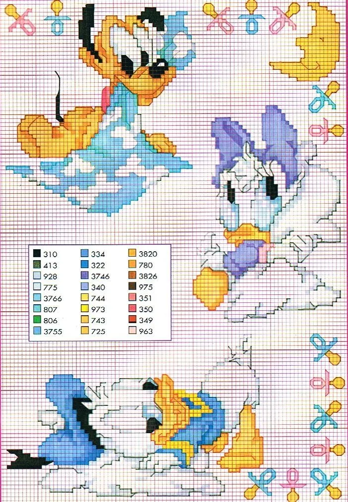 Graficos infantiles en punto cruz
