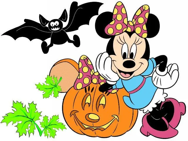 Disney Halloween Minnie Mouse with Pumpkin Wallpaper - Puzzles ...