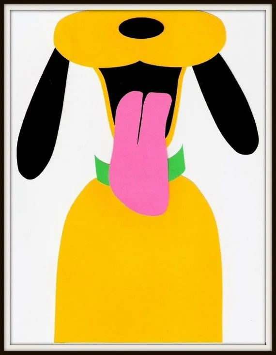 Disney Pluto feliz minimalista icono Pop Art por MinimalistPopTart