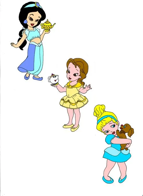 Princesas Disney bebés en png - Imagui